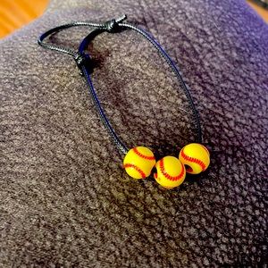 really cute softball bracelet